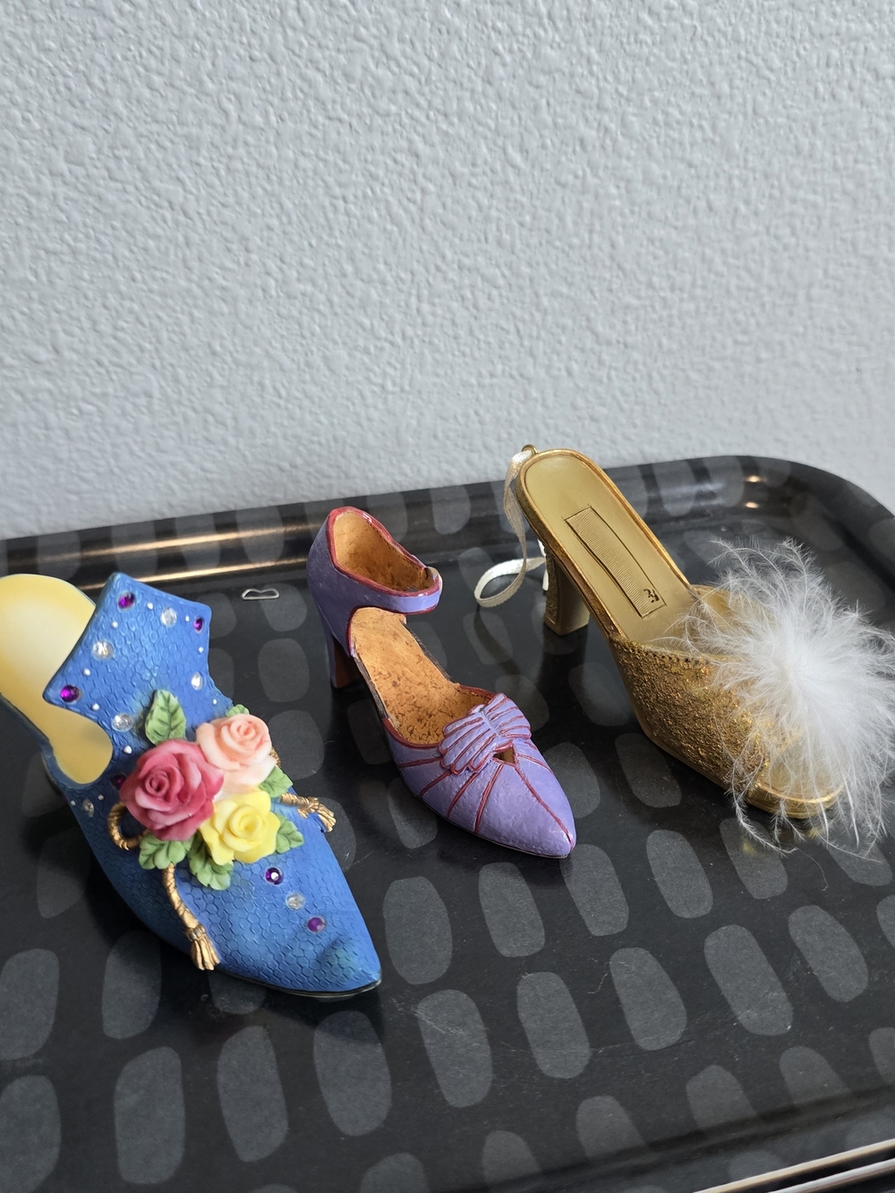 Set Of 3 Miniature Decorative Heels Assorted Brands